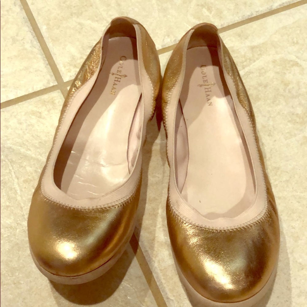 Rose Gold Cole Haan flats